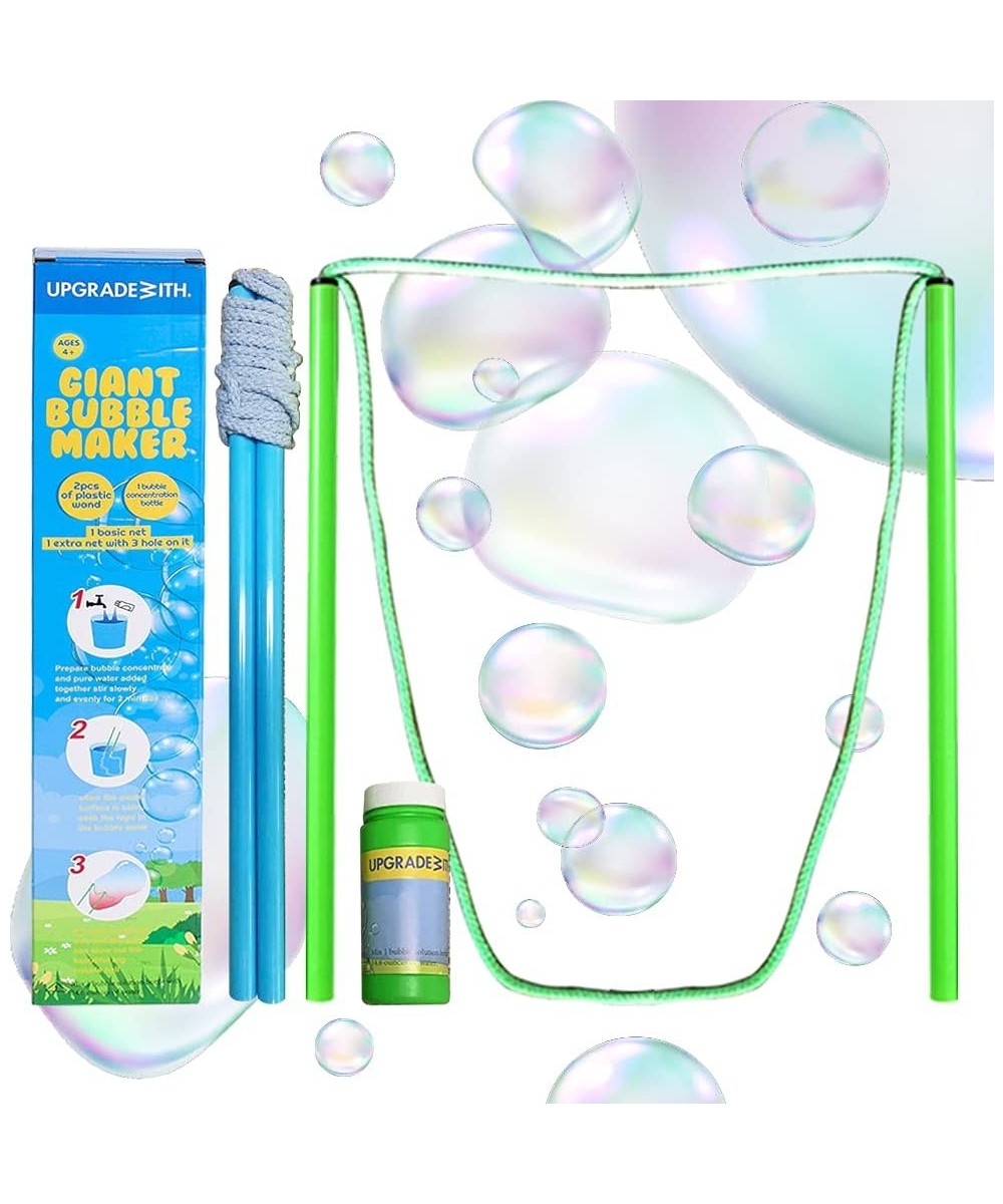 Giant Bubble Wands I Giant Bubble Kit Two Plastic Bubble Rope Wand and One Bubble Concentration Bottle I Ideal Outdoor Birthd...