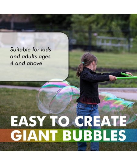 Giant Bubble Wands I Giant Bubble Kit Two Plastic Bubble Rope Wand and One Bubble Concentration Bottle I Ideal Outdoor Birthd...