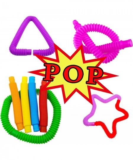 36 Pack Pop Tubes Sensory Toys Fine Motor Skills Fidget Toys Pop Multi-Color Tubes Sensory Toy for Stress and Anxiety Relief ...