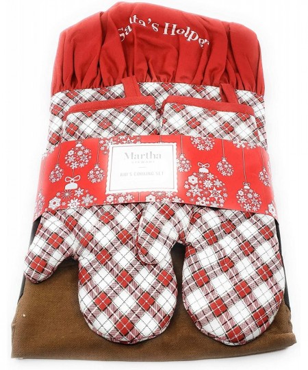 4 Piece Child Kids Cooking Baking Junior Chef Reindeer Apron Set $51.65 - Toy Kitchen Products