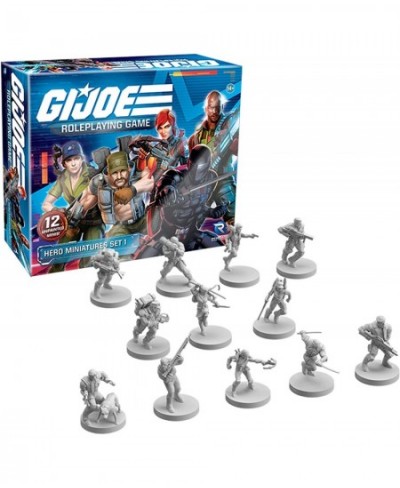 G.I. Joe Roleplaying Game: Hero Miniatures Set 1 -12 Piece Unpainted Miniature Set $72.21 - Board Games