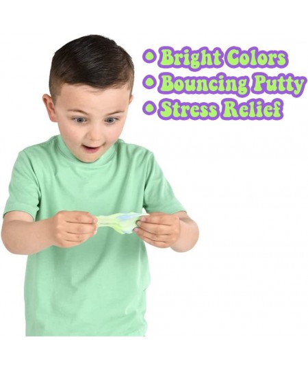 Bouncing Putty for Kids Set of 6 Each Container Includes 2 Colors Birthday Party Favors and Sensory Toys Fidget Toys for Kids...