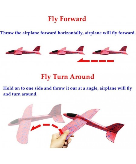 Manual Throwing Foam Airplane Toys 4PCS Glider Plane Model Aircraft Kit for Boys Girls Toddlers Adults Outdoor Sports $23.83 ...