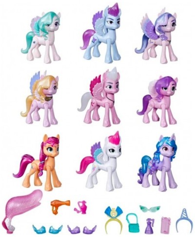 My Little Pony: A New Generation Movie Royal Gala Collection Toy for Kids - 9 Pony Figures 13 Accessories Poster (Amazon Excl...