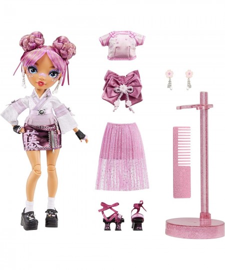 Lila Yamamoto- Mauve Purple Fashion Doll. 2 Designer Outfits to Mix & Match with Accessories Great Gift for Kids 6-12 Years O...