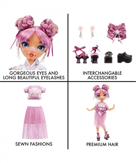 Lila Yamamoto- Mauve Purple Fashion Doll. 2 Designer Outfits to Mix & Match with Accessories Great Gift for Kids 6-12 Years O...