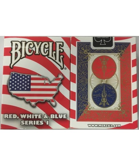 Bicycle Red White and Blue Series 1 Map USA Design Playing Cards $18.86 - Card Games