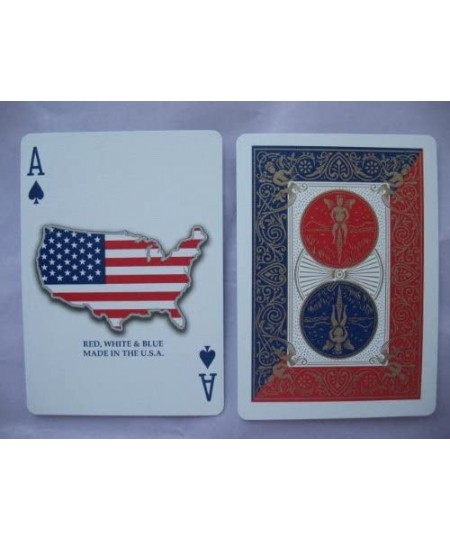 Bicycle Red White and Blue Series 1 Map USA Design Playing Cards $18.86 - Card Games