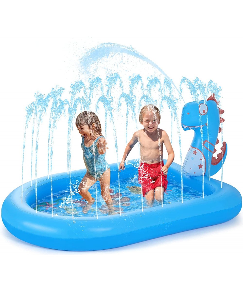 Inflatable Splash Pad Dinosaur Sprinkler Pool for Kids Toddlers Baby Backyard Yard Outdoor Play Water Sprinkler Toys 65 x 47 ...