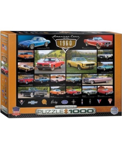 1960's Cruisin' Classics Jigsaw Puzzle (1000-Piece) $30.74 - Jigsaw Puzzles