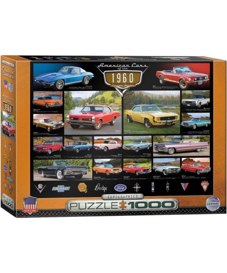 1960's Cruisin' Classics Jigsaw Puzzle (1000-Piece) $30.74 - Jigsaw Puzzles