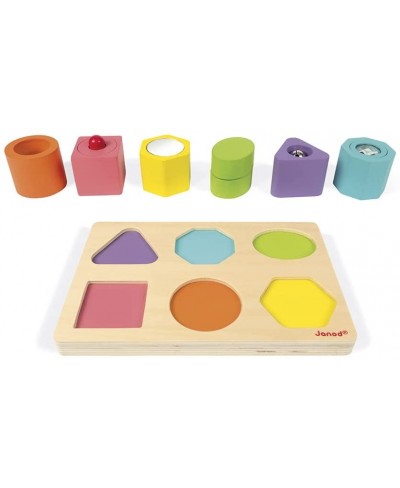 I Wood – Shapes and Sounds 6 Block Puzzle – Ages 12 Months+ - J05332 $45.92 - Early Development & Activity Toys