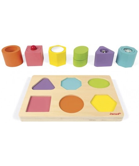 I Wood – Shapes and Sounds 6 Block Puzzle – Ages 12 Months+ - J05332 $45.92 - Early Development & Activity Toys