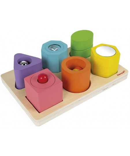 I Wood – Shapes and Sounds 6 Block Puzzle – Ages 12 Months+ - J05332 $45.92 - Early Development & Activity Toys