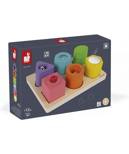 I Wood – Shapes and Sounds 6 Block Puzzle – Ages 12 Months+ - J05332 $45.92 - Early Development & Activity Toys