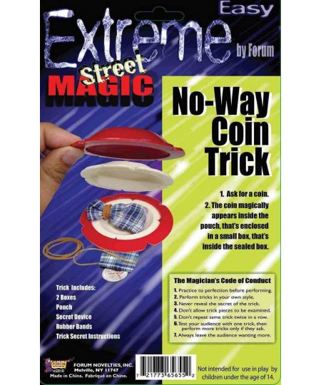 Extreme Street Magic - No way Coin Trick $15.05 - Magic Kits & Accessories