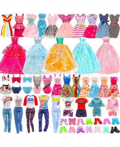 Funlight 30 PCS Girl Doll Clothes and Accessories 2 Party Wedding Dress 6 Fashion Dress 2 Outfits 3 Swimsuit Bikini 7 Mini Dr...