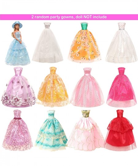 Funlight 30 PCS Girl Doll Clothes and Accessories 2 Party Wedding Dress 6 Fashion Dress 2 Outfits 3 Swimsuit Bikini 7 Mini Dr...