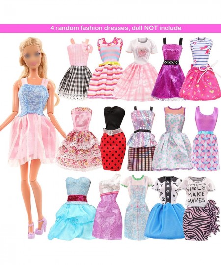 Funlight 30 PCS Girl Doll Clothes and Accessories 2 Party Wedding Dress 6 Fashion Dress 2 Outfits 3 Swimsuit Bikini 7 Mini Dr...