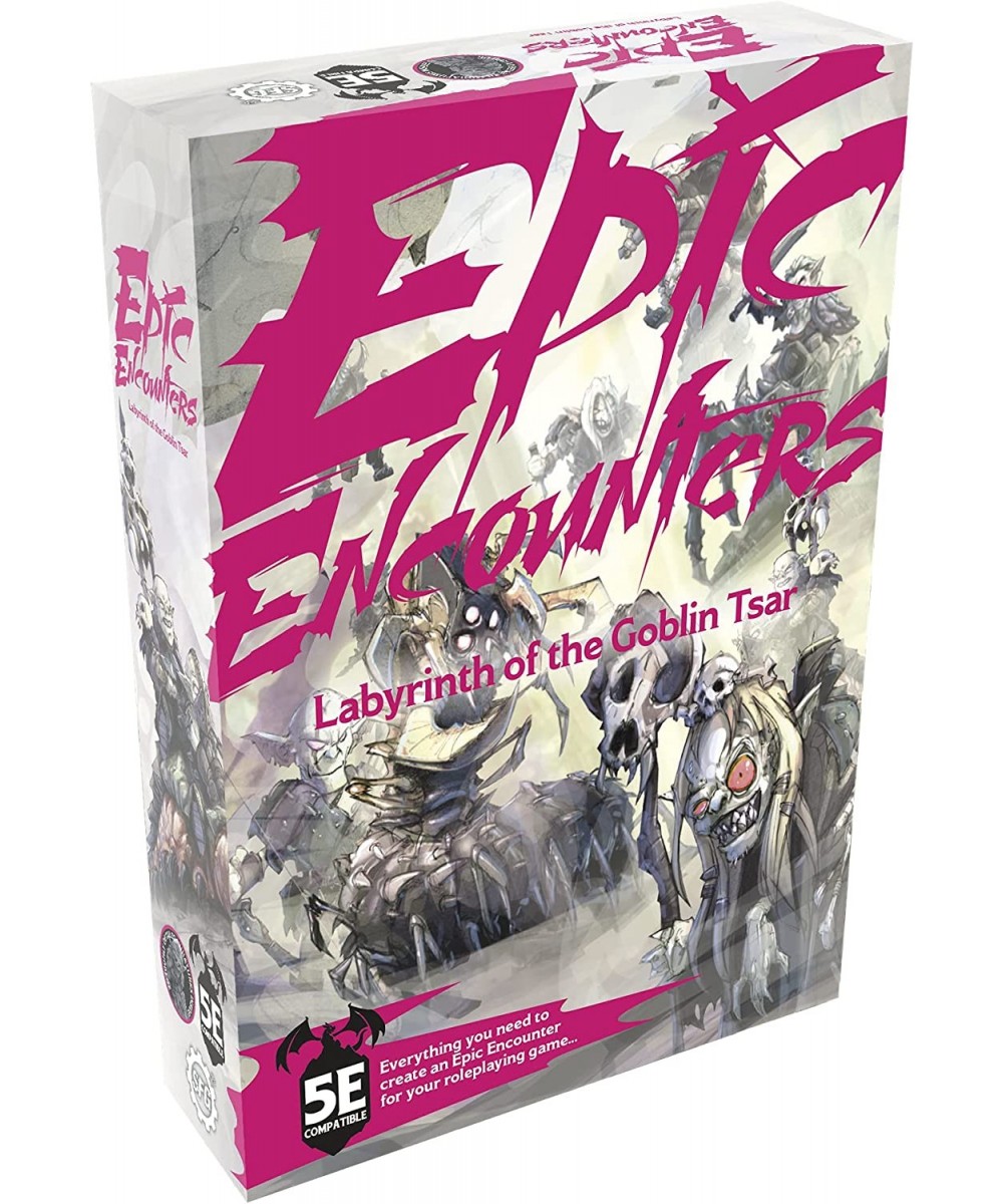 Epic Encounters: Labyrinth of The Goblin Tsar – 20 Unpainted Miniatures Compatible with DND Dungeons and Dragons and Other Ta...