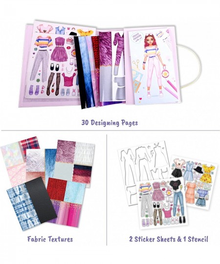 Drawing Coloring & Activity Book: Fashion Studio | Fashion Design Sketchbook | with Stickers Stencils Textures and Guides | f...