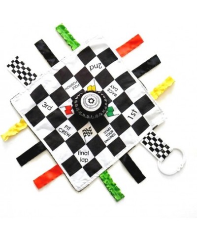 Checkered Flag Baby Racecar Tag Minky Lovey Toy Final Lap Racing Blanket 10" x 10 $33.13 - Early Development & Activity Toys