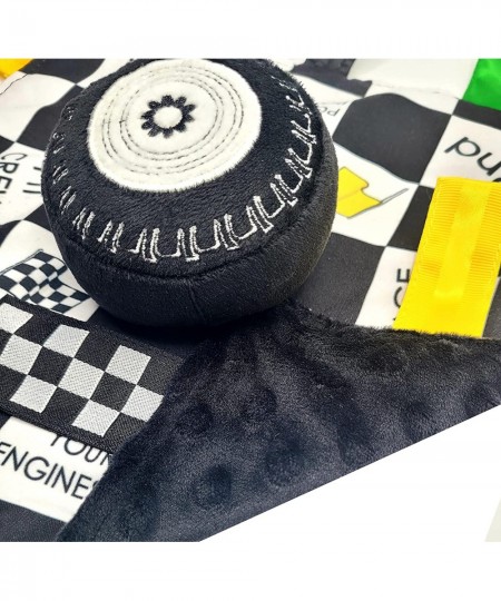 Checkered Flag Baby Racecar Tag Minky Lovey Toy Final Lap Racing Blanket 10" x 10 $33.13 - Early Development & Activity Toys