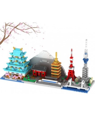 Japan Tokyo Skyline Collection Famous Architecture Model Building Block Set (1350pcs ) Micro Mini Bricks Toys Gifts for Kids ...