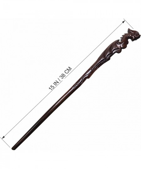 Hand Carved Wooden Magic Wand Wooden Wands for Collectible Cosplay 15 in Wizard Wands Magical Gift for Children and Adults on...