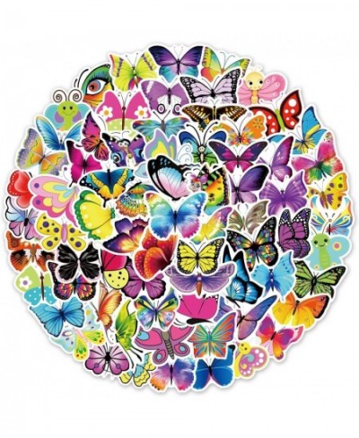 Colorful Butterfly Stickers 50-100 PCS Vinyl Waterproof Stickers for Water Bottles Laptop Skateboard Computer Phone Luggage S...