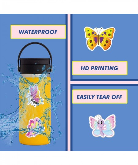 Colorful Butterfly Stickers 50-100 PCS Vinyl Waterproof Stickers for Water Bottles Laptop Skateboard Computer Phone Luggage S...