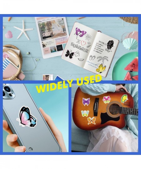 Colorful Butterfly Stickers 50-100 PCS Vinyl Waterproof Stickers for Water Bottles Laptop Skateboard Computer Phone Luggage S...