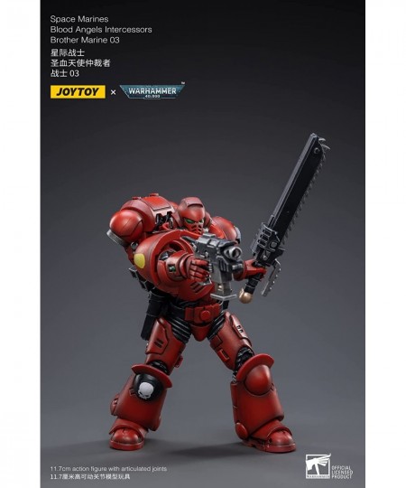 HUAXI DARK SOURCE(HAINAN) TECH JoyToy Warhammer 40K: Blood Angels Intercessors Brother Marine 03 1:18 Scale Action Figure Mul...