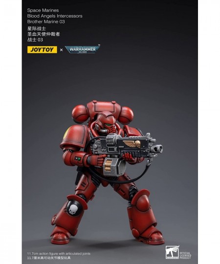 HUAXI DARK SOURCE(HAINAN) TECH JoyToy Warhammer 40K: Blood Angels Intercessors Brother Marine 03 1:18 Scale Action Figure Mul...