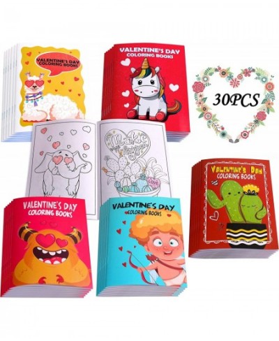 30PCS Valentines Coloring Book for Kids-Valentine's Day Goodie Bag Stuffer Filler Gift School Classroom Activity Party Favors...