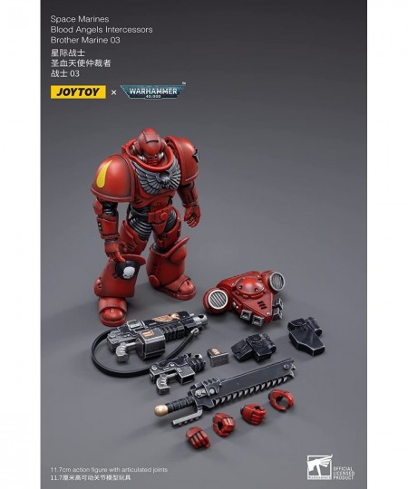 HUAXI DARK SOURCE(HAINAN) TECH JoyToy Warhammer 40K: Blood Angels Intercessors Brother Marine 03 1:18 Scale Action Figure Mul...