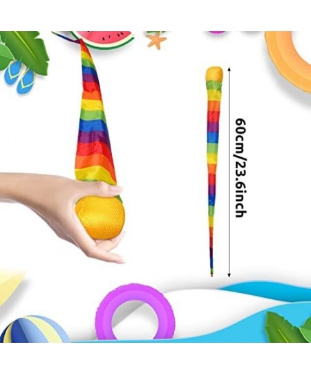 Catch Tail Foam Balls Soft Rainbow Play Ball Educational Sports Playground Balls Colorful Meteor Ball with Rainbow Tails for ...