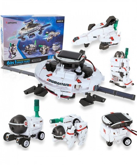 STEM Toys 6-in-1 Solar Robot Kit Learning Science Building Toys Educational Science Kits Powered by Solar Robot for Kids 8 9 ...