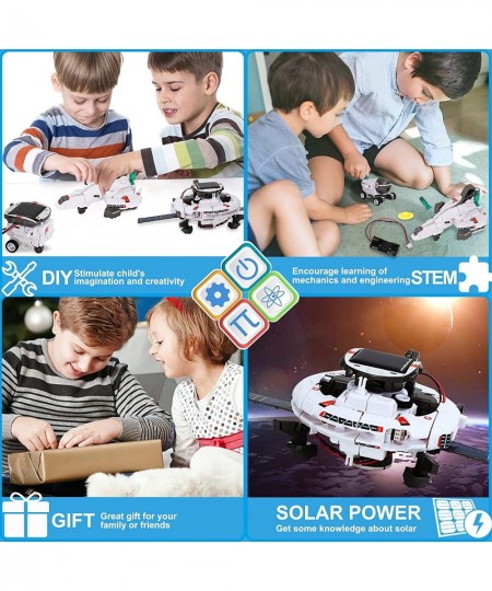 STEM Toys 6-in-1 Solar Robot Kit Learning Science Building Toys Educational Science Kits Powered by Solar Robot for Kids 8 9 ...