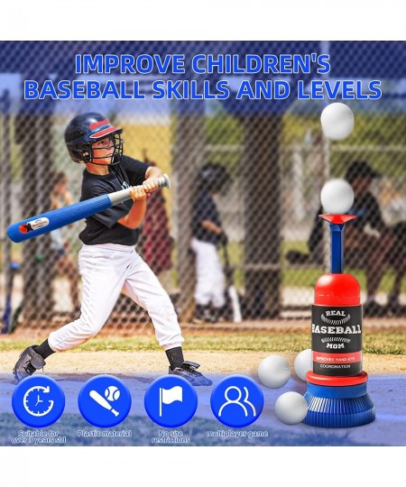 Tee Ball Set for Kids 3-5|5-8 Kids Baseball Tee T-Ball Set for Toddlers 2-6 6 Balls Teeball Batting Tee Pitching Machine Nice...