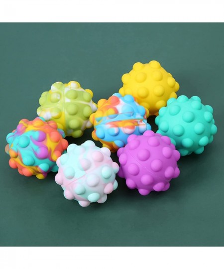 Pop Ball Fidget Toy Pop Stress Balls 3D Stress Relief Ball Portable Push Pop Ball Silicone Bubble Stress Reliever for Childre...