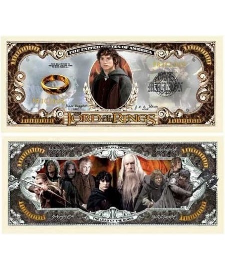 Lord of The Rings Million Dollar Bills - Pack of 5 - Best Gift for Fans of This Classic Movie Series $16.16 - Gags & Practica...