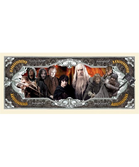 Lord of The Rings Million Dollar Bills - Pack of 5 - Best Gift for Fans of This Classic Movie Series $16.16 - Gags & Practica...