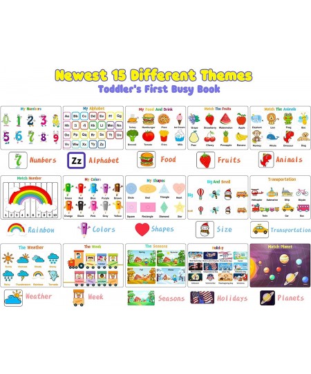 Montessori Preschool Learning Activities Newest 29 Themes Busy Book - Preschool Workbook Activity Binder Montessori Toys for ...