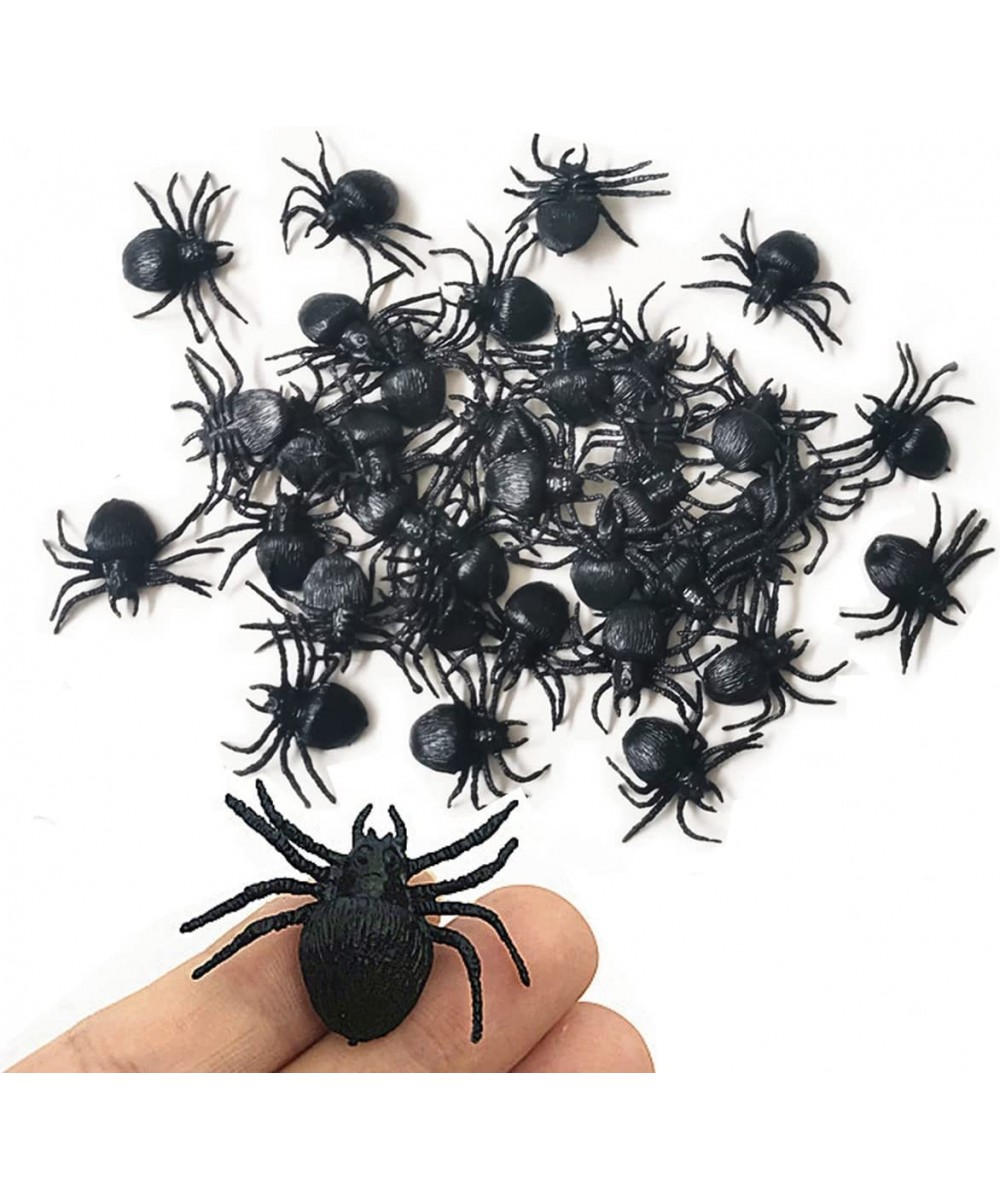 Realistic Plastic Spider Toys Fake Spider Prank Prop Joke Spiders and Spider Rings for Halloween Party Decorations Gift Party...