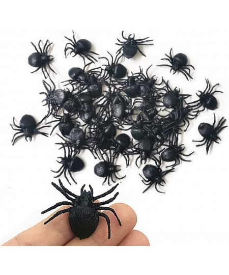 Realistic Plastic Spider Toys Fake Spider Prank Prop Joke Spiders and Spider Rings for Halloween Party Decorations Gift Party...