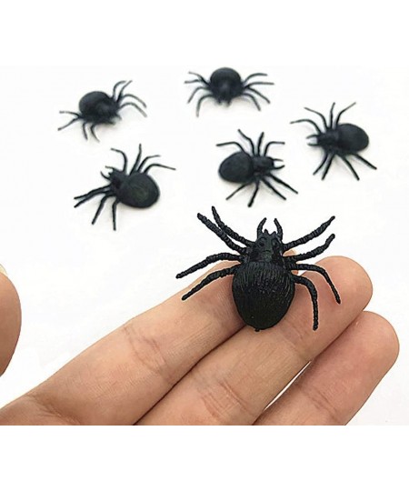 Realistic Plastic Spider Toys Fake Spider Prank Prop Joke Spiders and Spider Rings for Halloween Party Decorations Gift Party...