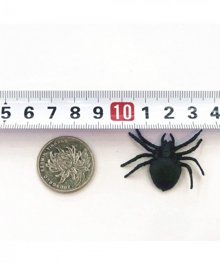 Realistic Plastic Spider Toys Fake Spider Prank Prop Joke Spiders and Spider Rings for Halloween Party Decorations Gift Party...