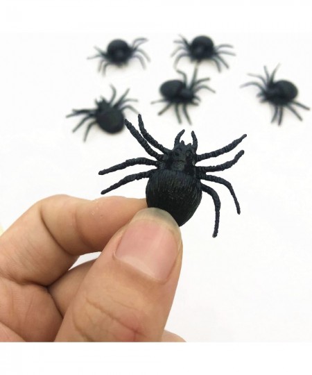 Realistic Plastic Spider Toys Fake Spider Prank Prop Joke Spiders and Spider Rings for Halloween Party Decorations Gift Party...