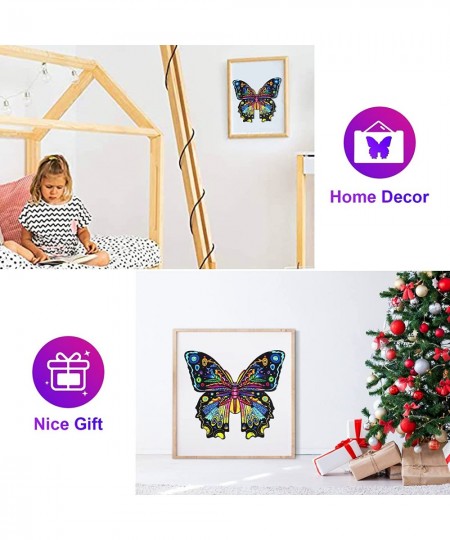 Wooden Puzzle for Adults Unique Butterfly Shaped Wooden Puzzle High Difficulty Wood Cut Puzzles Best for Help You Relieve Str...